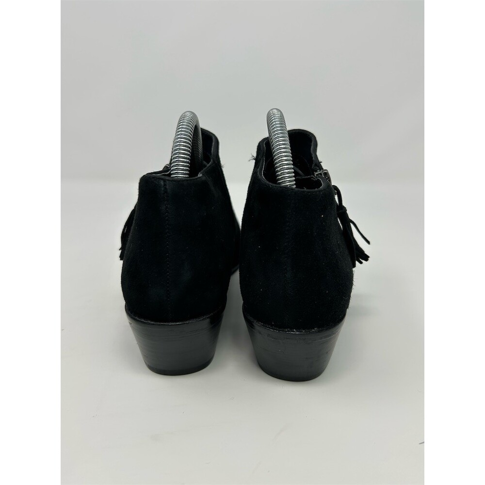 Vionic Serena Ankle Booties Black Side Zip Tassel Comfort Low Heel Size 8 Wide - Picture 7 of 11